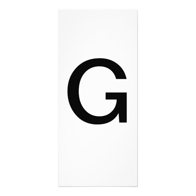 Letra alfabética G Tarjeta de educación para el ap (Frente)