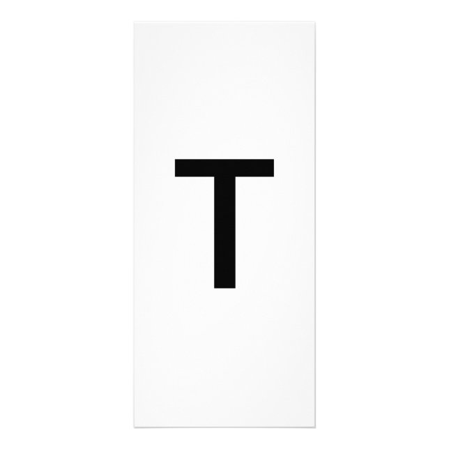 Letra alfabética T tarjeta de educación de aprendi (Frente)