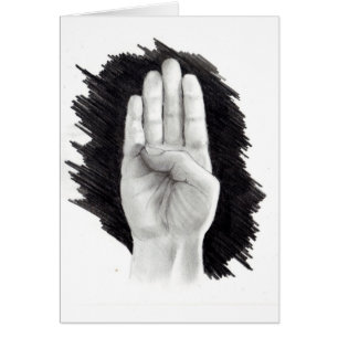 LETRA AMERICANA "B " DEL LENGUAJE DE SIGNOS