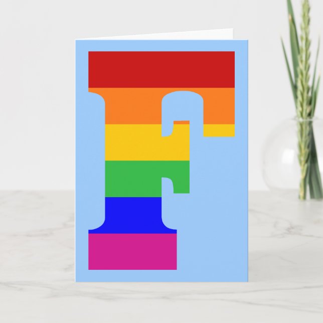 Letra arco iris F (Anverso)