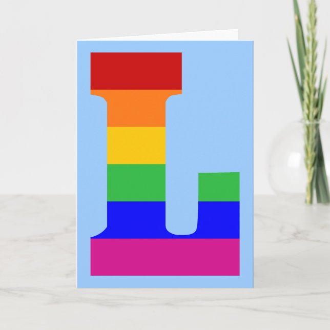 Letra arco iris l (Anverso)