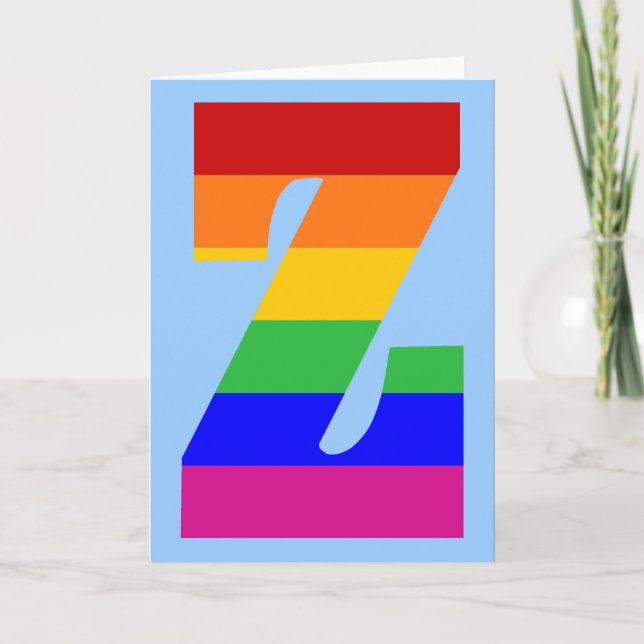 Letra arco iris Z (Anverso)