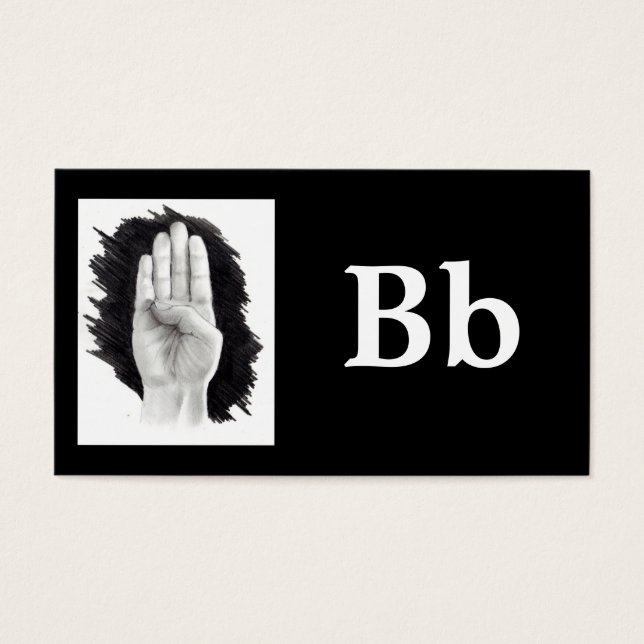 LETRA B DE LA TARJETA DE DEFINITIVO (Frente)