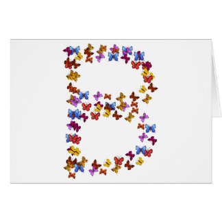 Letra B de los gráficos coloridos de la mariposa