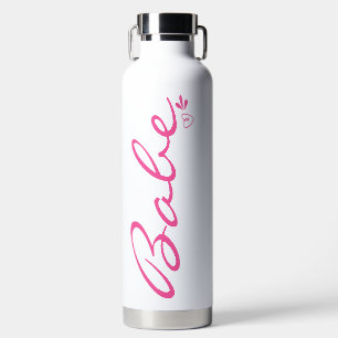 Letra "Babe" botella de agua de impresión, acero i