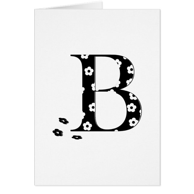 letra con motivos florales B (Frente)