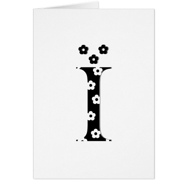 letra con motivos florales I (Frente)