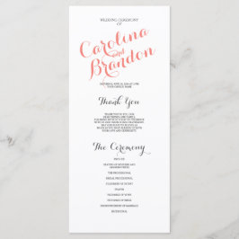 Letra cursiva clásica | Programa de bodas