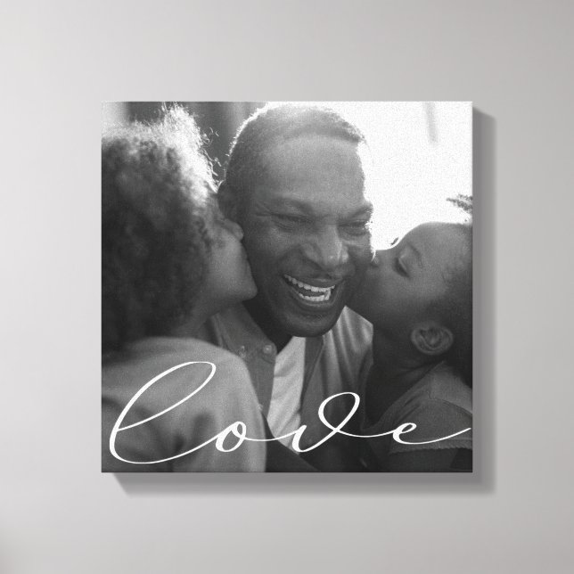 Letra cursiva elegante | Impresión de lienzo fotog (Anverso)