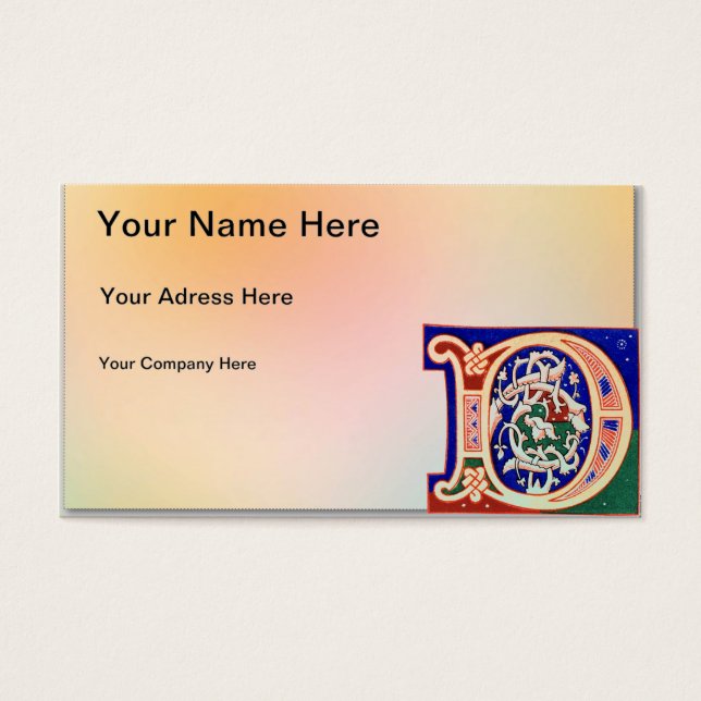 Letra D del siglo XVII (Frente)