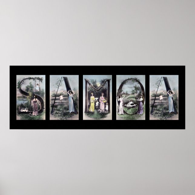 Letra de alfabeto SAMOA Nombre Arte (Frente)