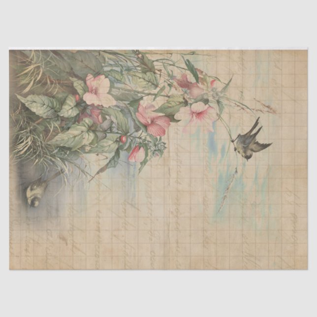 Letra de amor con desenlace de Hibiscus | Papel Te (Anverso)
