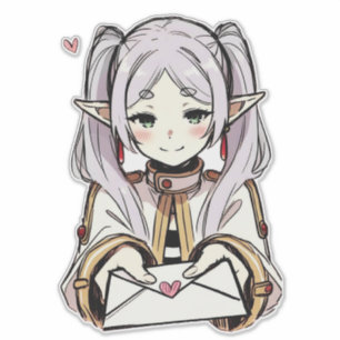 Letra de amor Pegatina   Sousou no Frieren