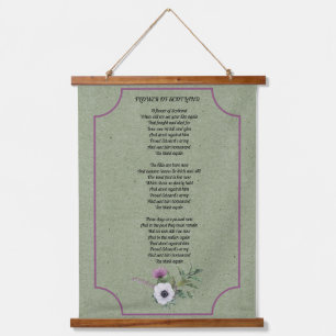 Letra de Flower of Scotland Tapiz colgante