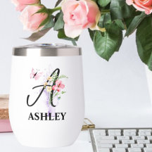 Letra de monograma de nombre personalizado Elegant