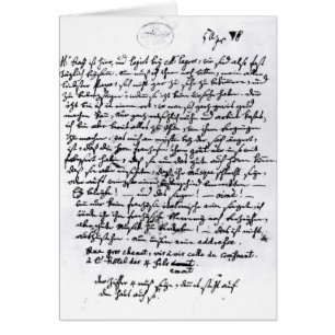 Letra de Mozart a su padre, el 5 de abril