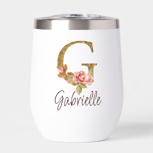 Letra de nombre personalizada G Relieve metalizado