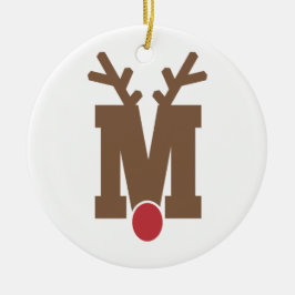 Letra de ornamento navideño personalizada personal
