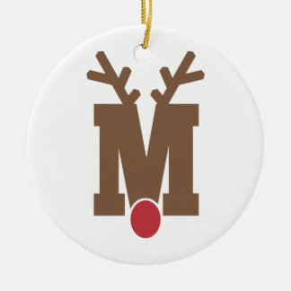 Letra de ornamento navideño personalizada personal