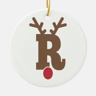 Letra de ornamento navideño personalizada personal