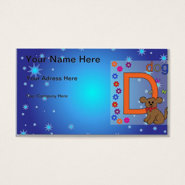 Letra de perro D (Frente)