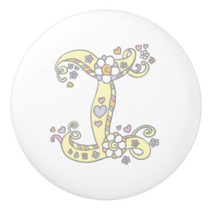 Letra decorativa I manija monograma tirador