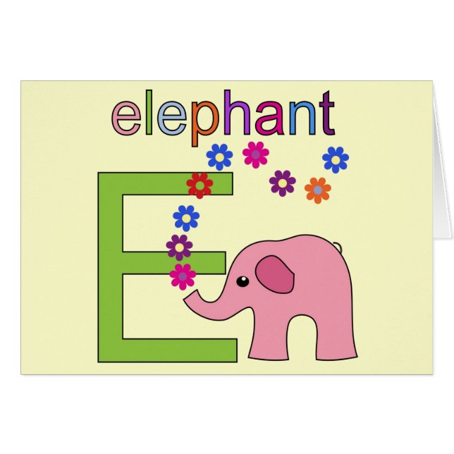 Letra elefante e (Anverso (Horizontal))