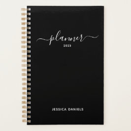 Letra Elegante con Florituras Planificador Semanal