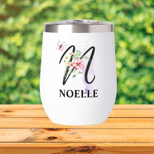 Letra Elegante Script N Nombre Personalizado Monog