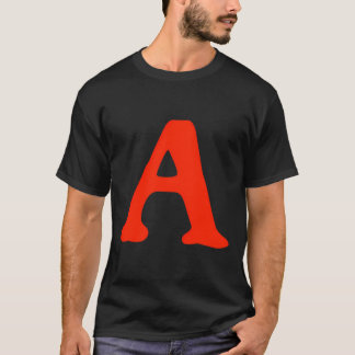 Letra escarlata funda de manga larga camiseta