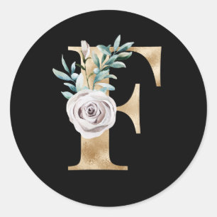 Letra F pegatina de las iniciales de las vacacione