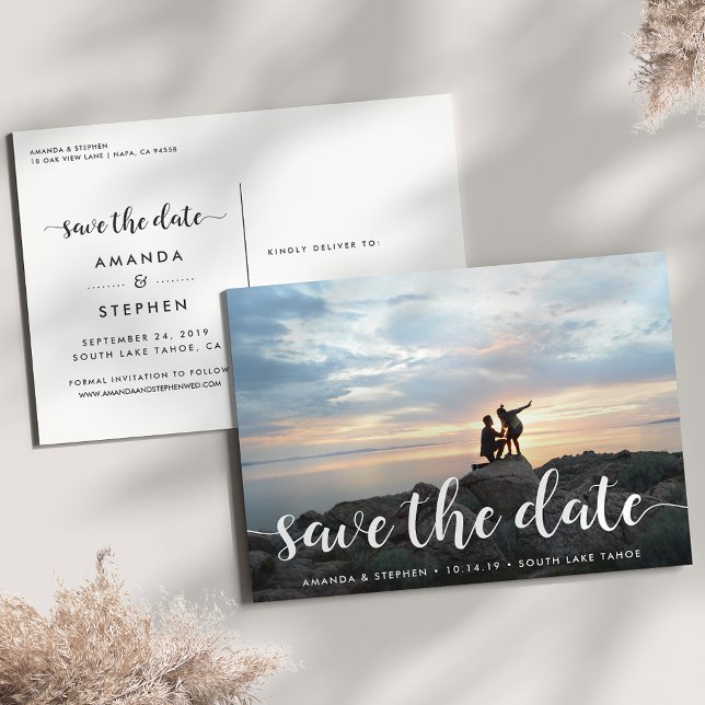 Letra Fantasiosa | Foto Anuncio de Fecha de Boda (Subido por el creador)