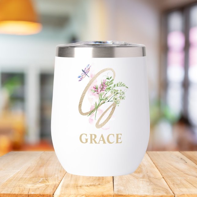 Letra Gold Script G Monograma Nombre personalizado (Subido por el creador)