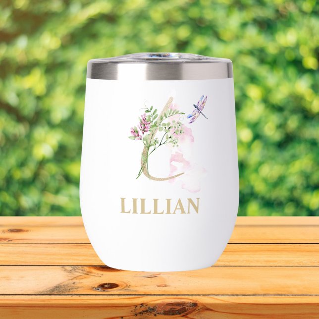 Letra Gold Script L Monograma Nombre personalizado (Subido por el creador)