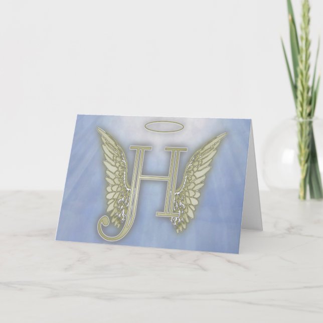Letra H Angel Monograma (Anverso)