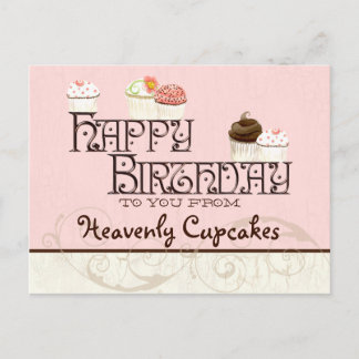 Letra H Feliz cumpleaños Postal empresa de tarta