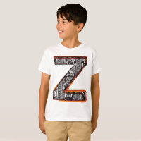 Letra inca Z letra artística camiseta