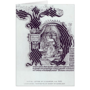 Letra inicial de una carta