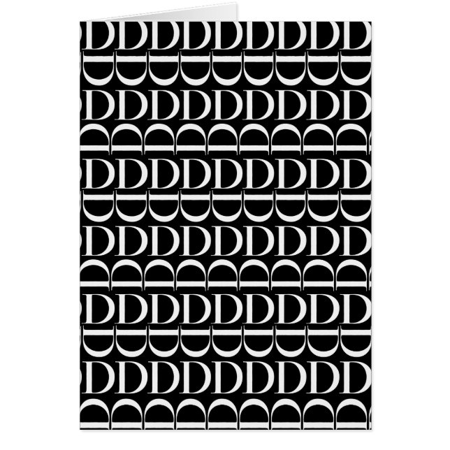 Letra inicial monograma D (Frente)