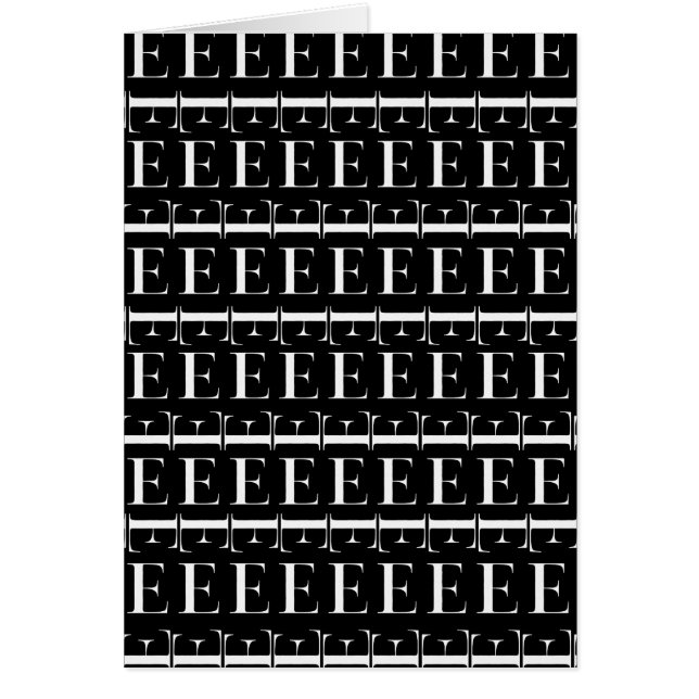 Letra inicial monograma E (Frente)