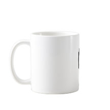 Letra inicial monograma estilo moderno café taza
