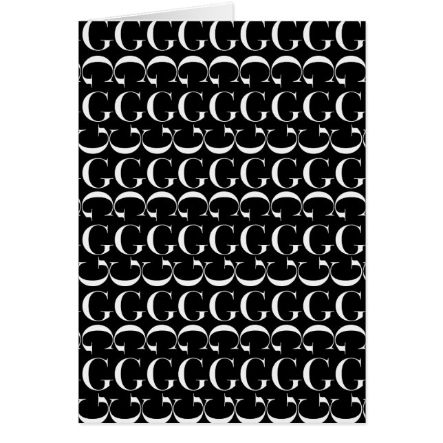 Letra inicial monograma G (Frente)