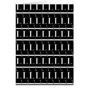 Letra inicial monograma L