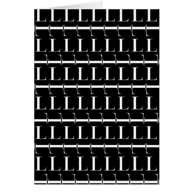 Letra inicial monograma L (Frente)