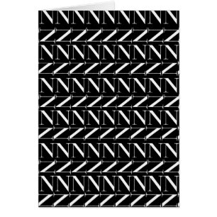 Letra inicial monograma N