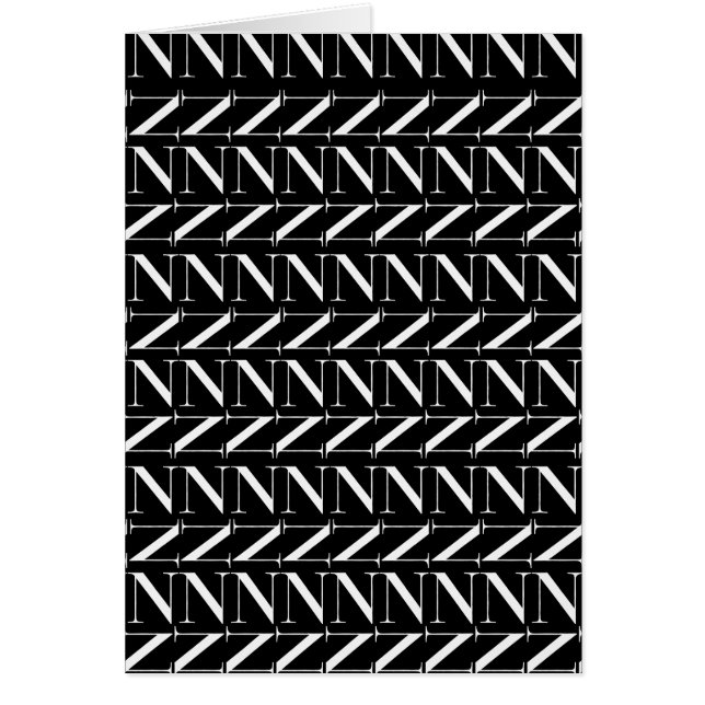 Letra inicial monograma N (Frente)