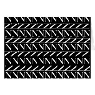 Letra inicial monograma N