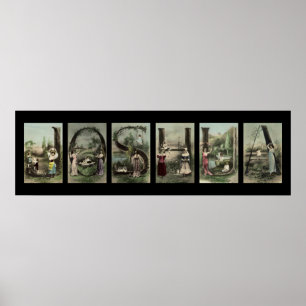 Letra jOSHUA alfabeta nombre arte