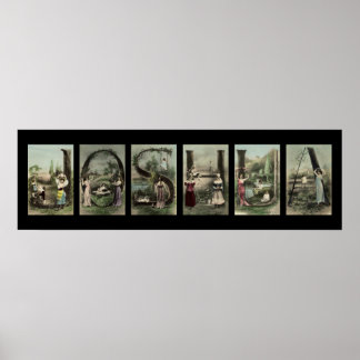 Letra jOSHUA alfabeta nombre arte