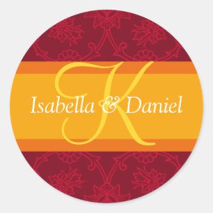 Letra K Para Sellos De Invitación De Boda